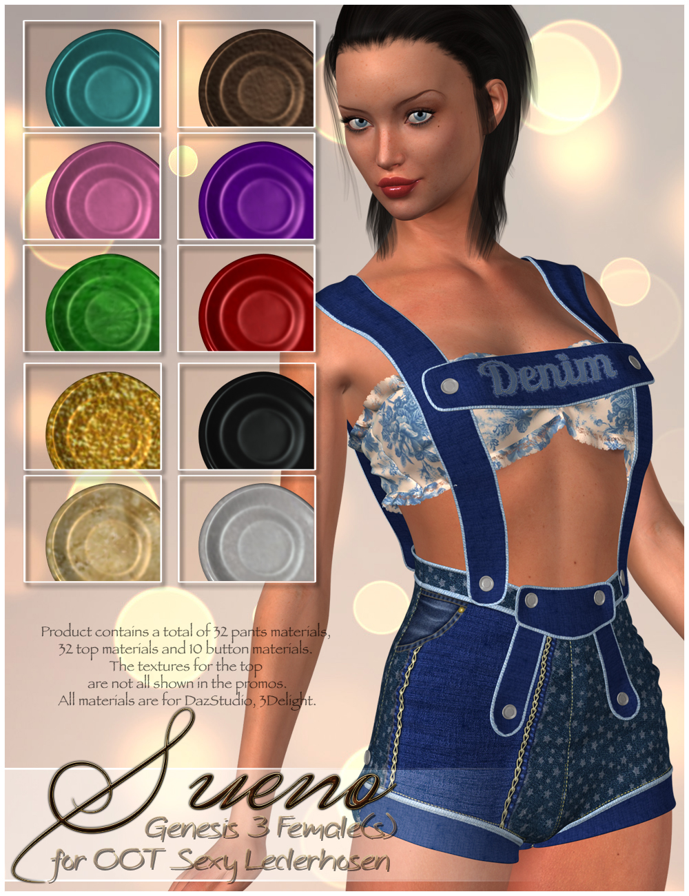 Sueno for OOT Sexy Lederhosen G3F by N/A