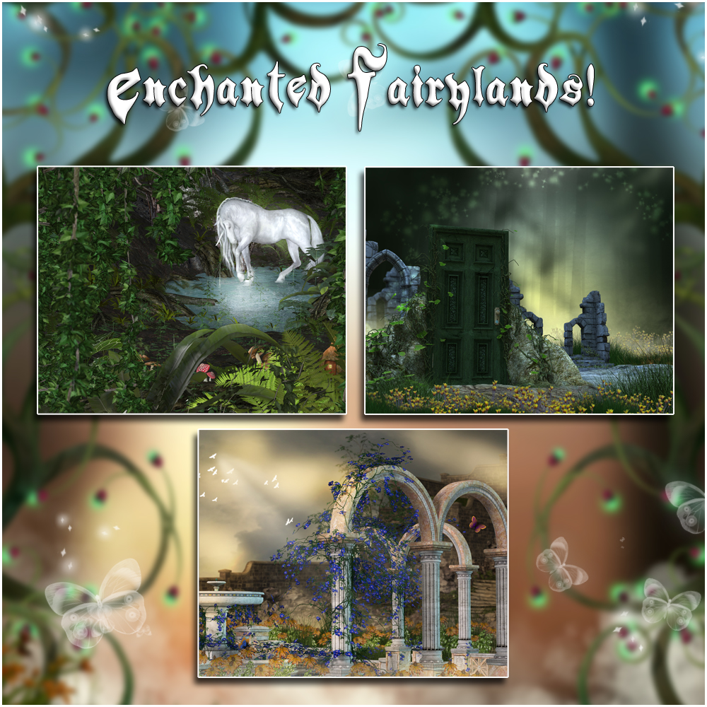 Enchanted Fairylands Backgrounds by N/A