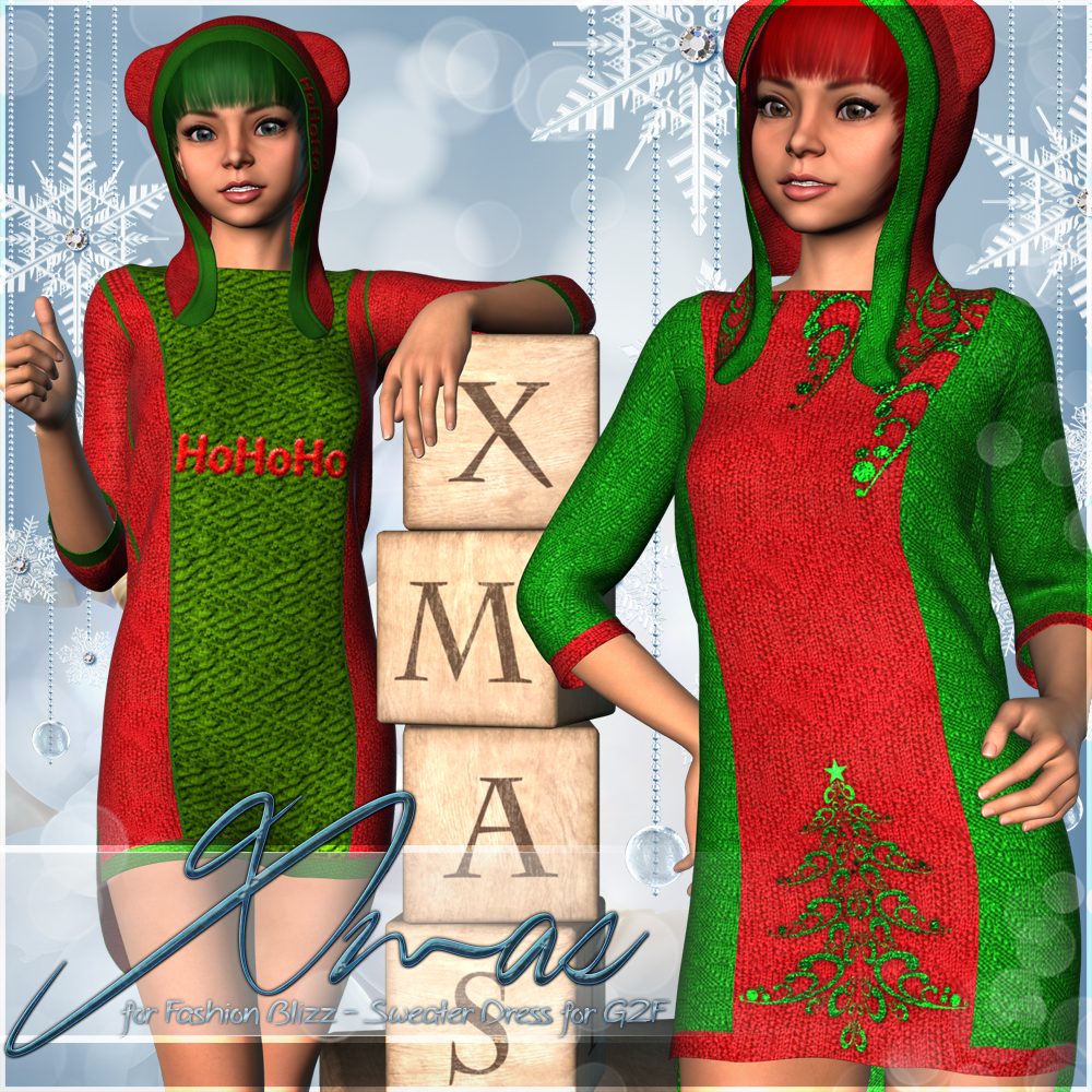 Xmas Sweater Dress G2F by N/A