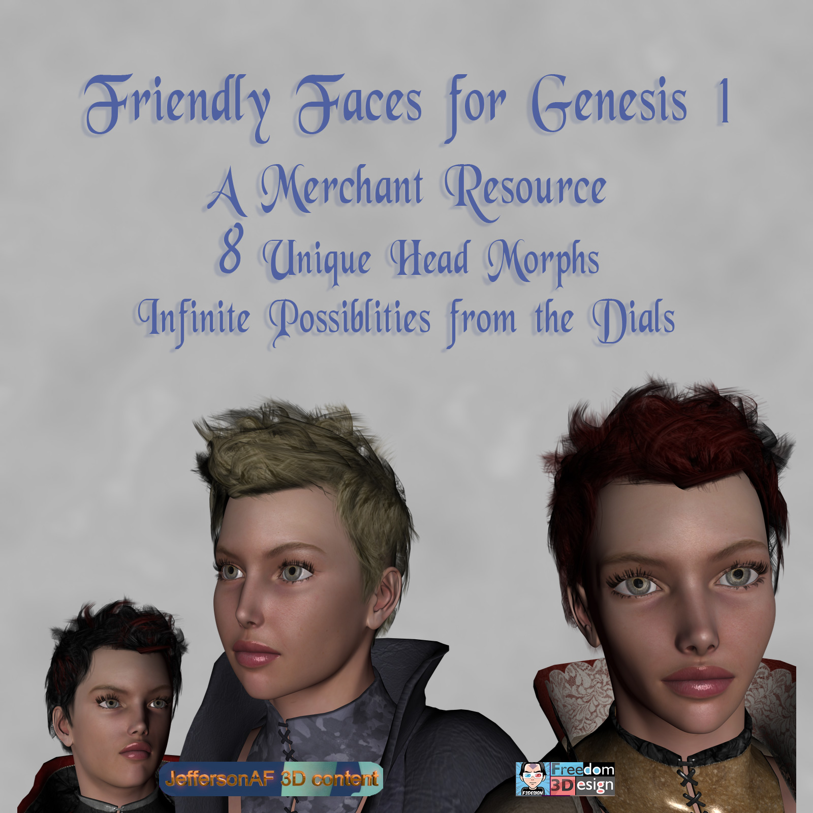 Friendly Faces for the Genesis 1 Female by N/A