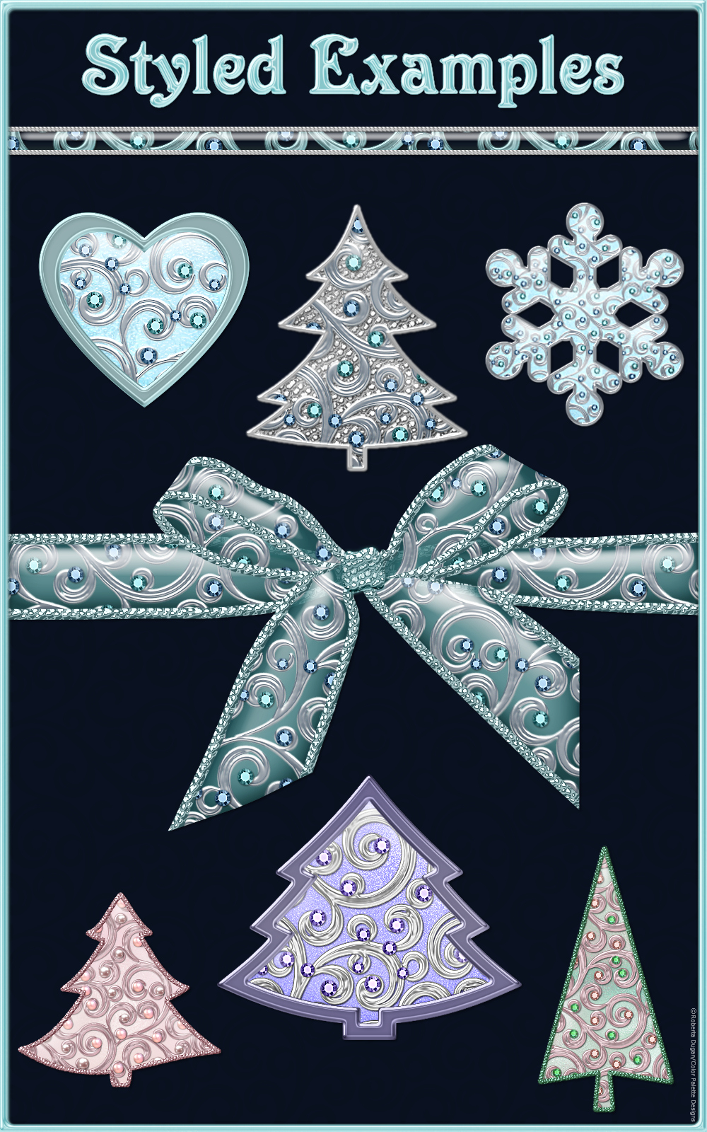 Winter Elegance Layer Styles with Bonus by N/A