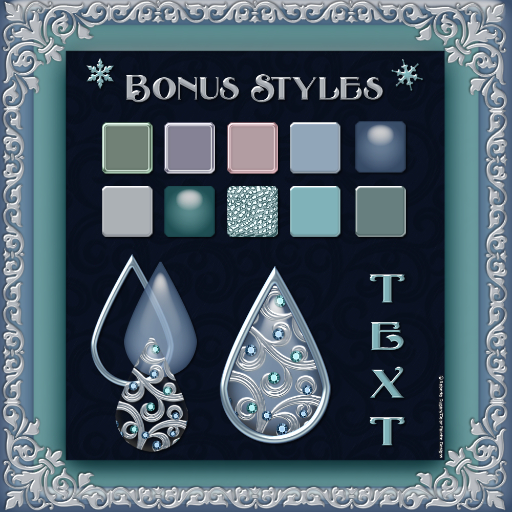 Winter Elegance Layer Styles with Bonus by N/A