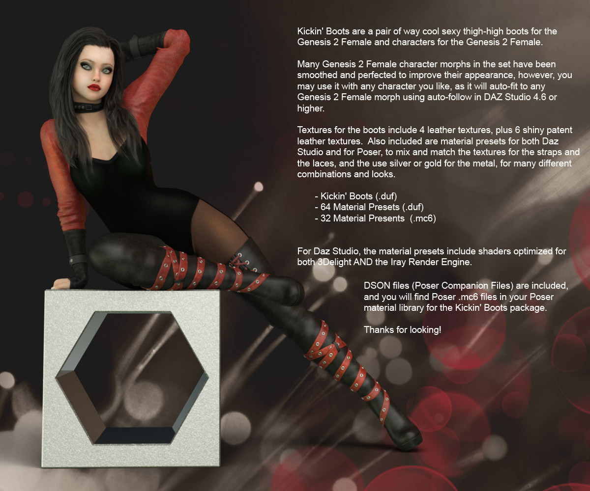 Kickin Boots for Gen2Female by N/A