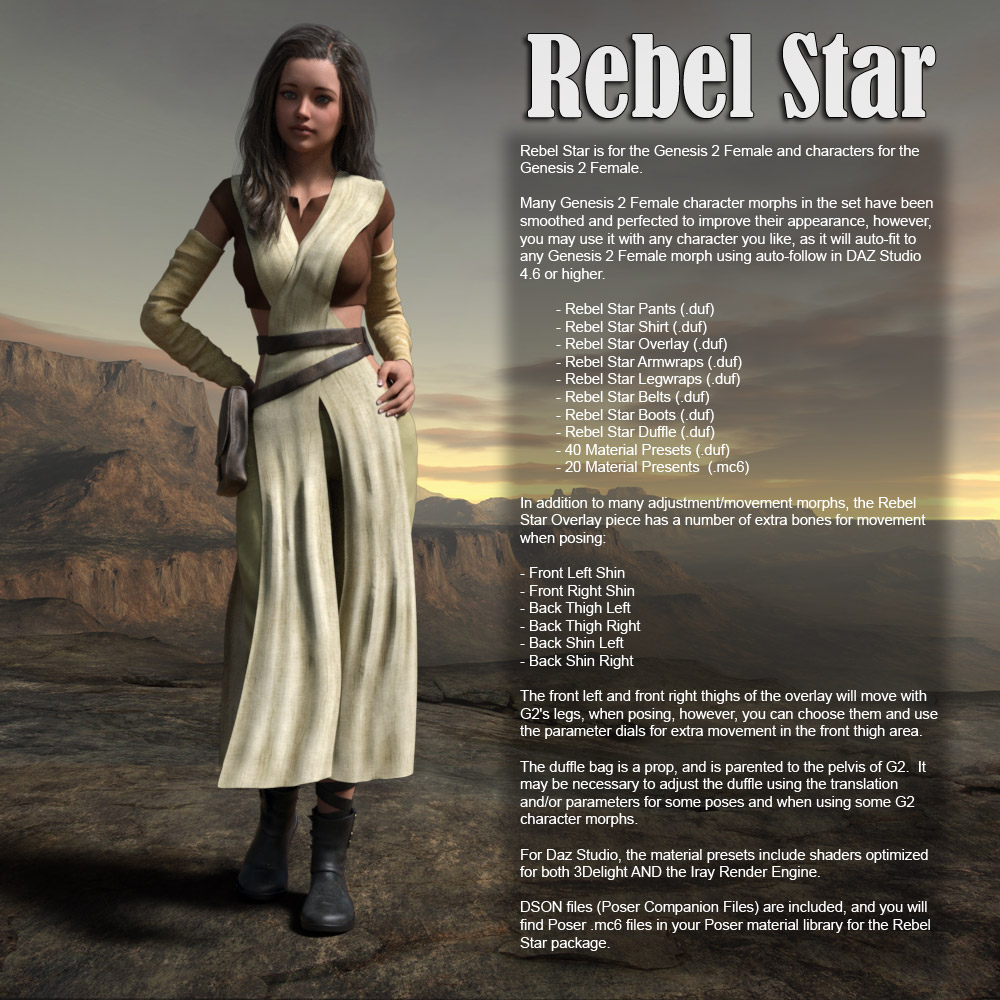 Rebel Star for Gen2 Female by N/A