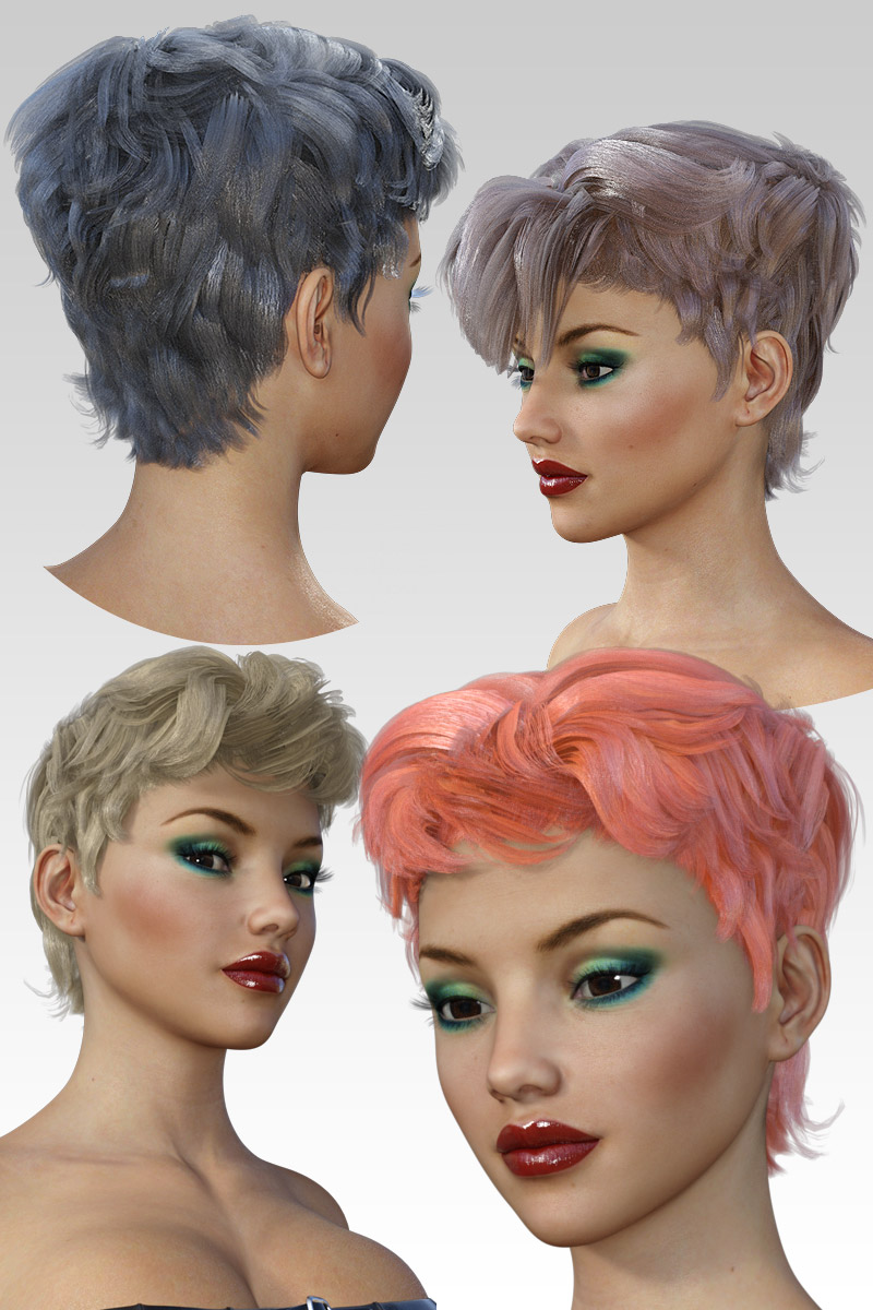 Short Hair for G3 females by N/A