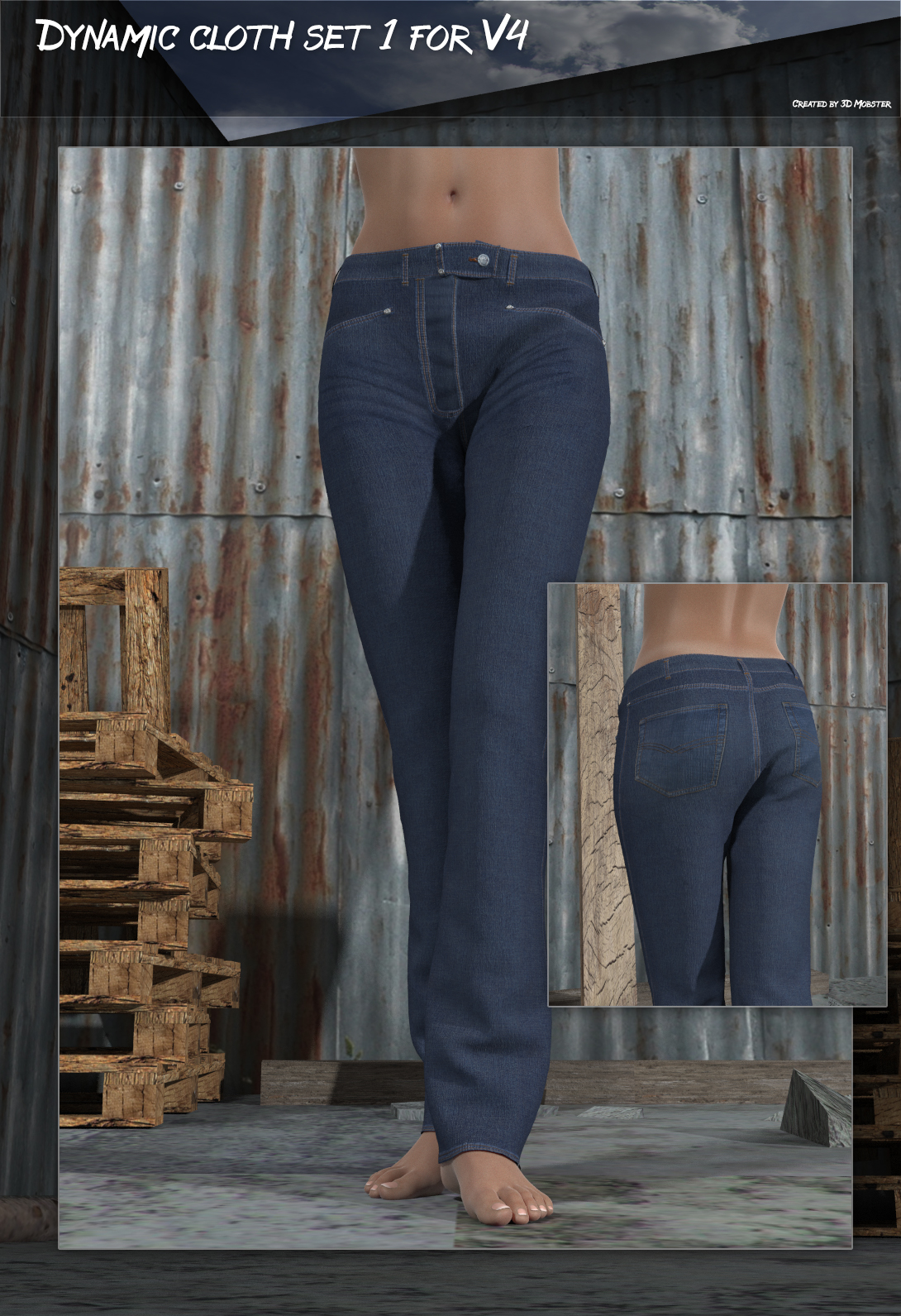 Dynamic cloth set 1 for V4 by N/A