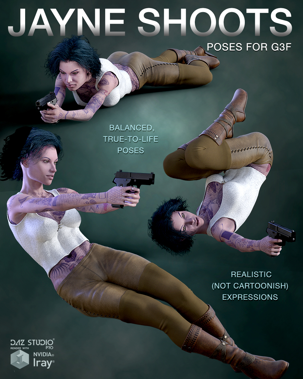 DTG Studios' Jayne Shoots - Poses for G3F by N/A