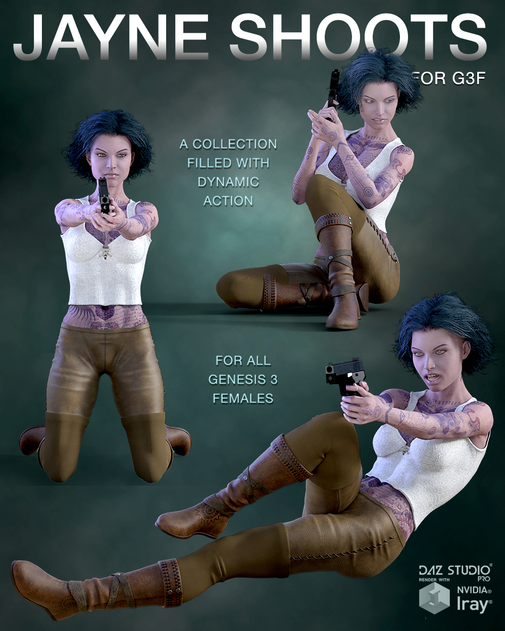 DTG Studios' Jayne Shoots - Poses for G3F by N/A