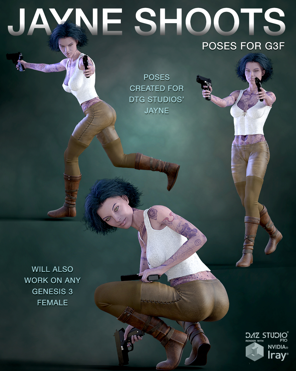 DTG Studios' Jayne Shoots - Poses for G3F by N/A