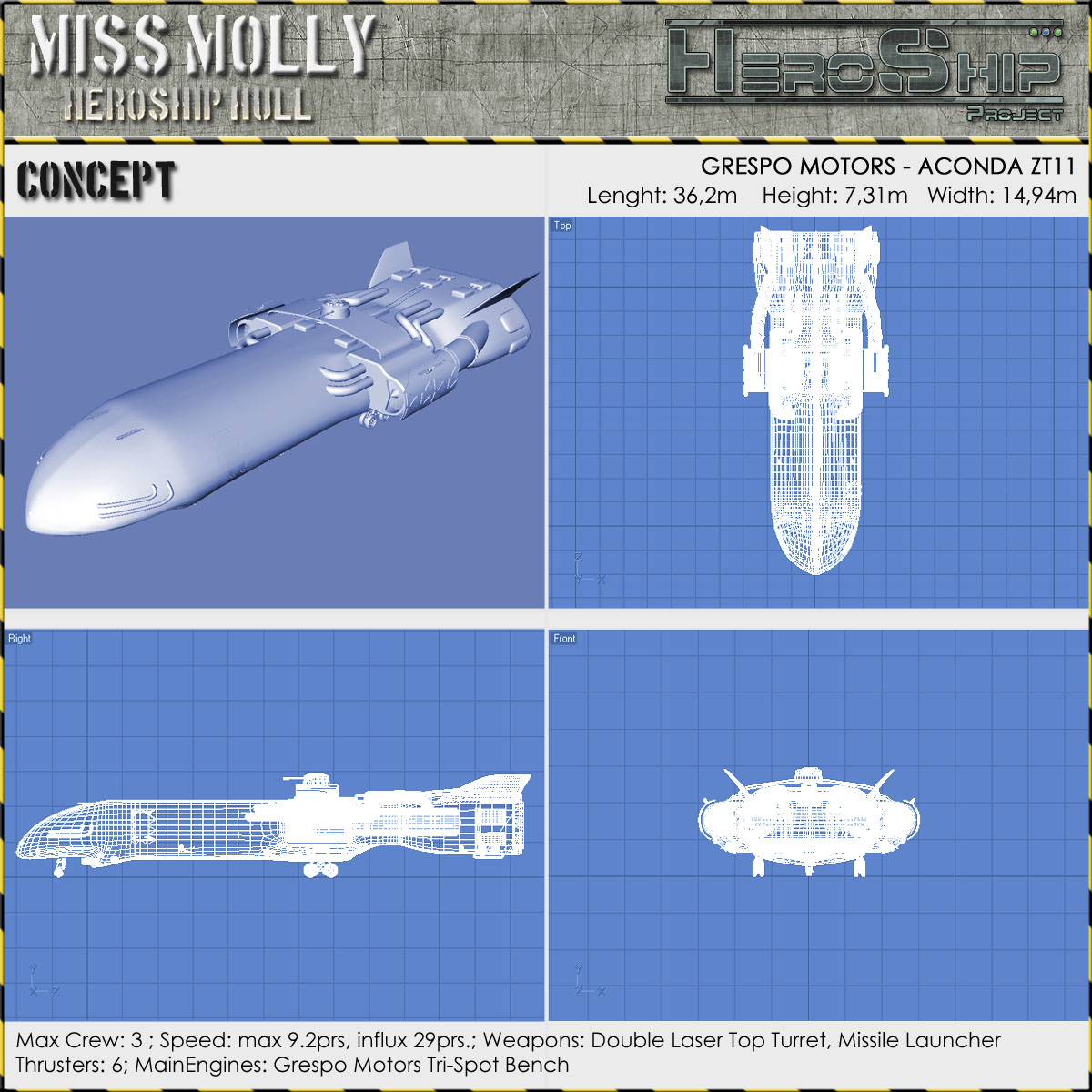 HeroShip Hull by N/A