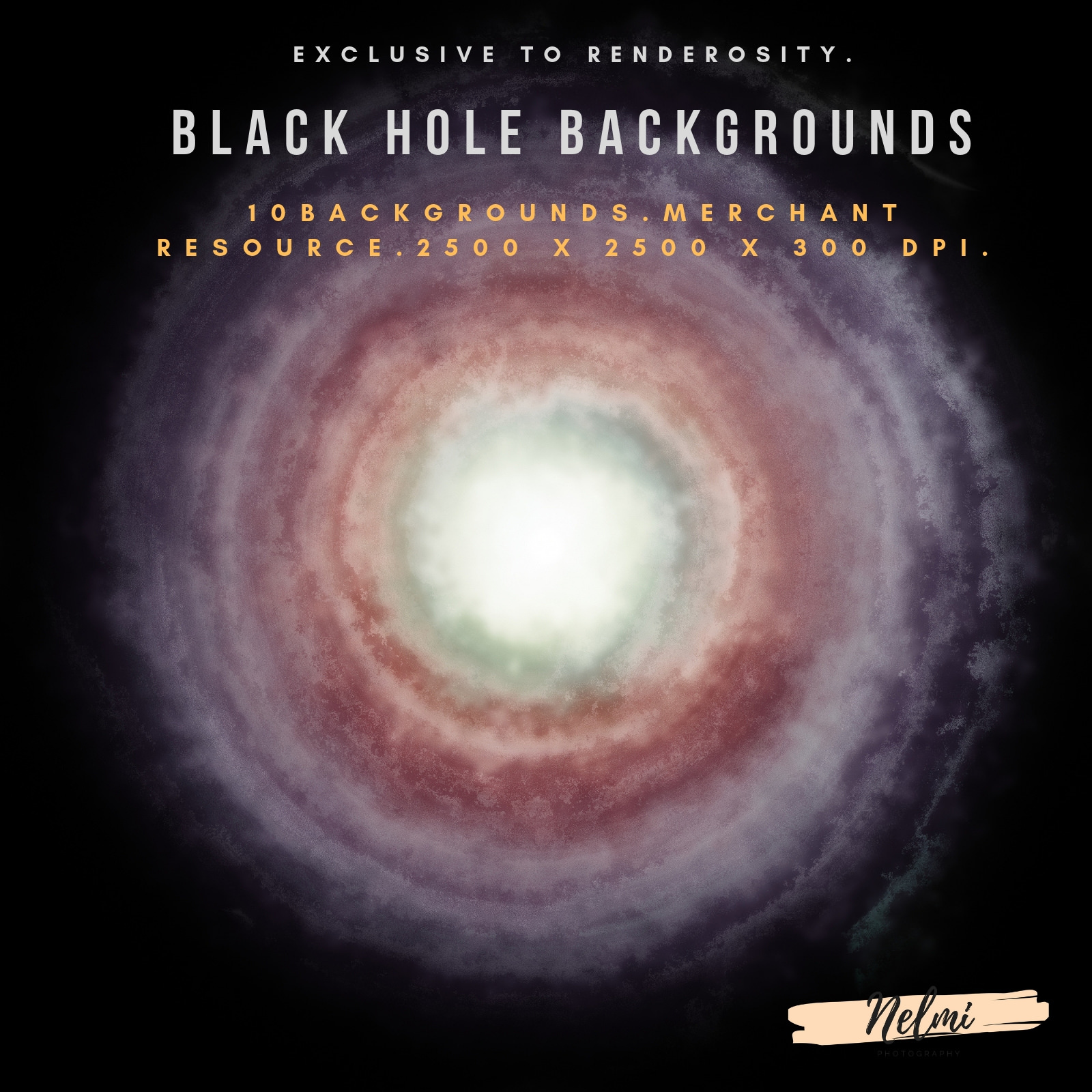 10 Black Hole Backgrounds with stars - Merchant Resource by N/A