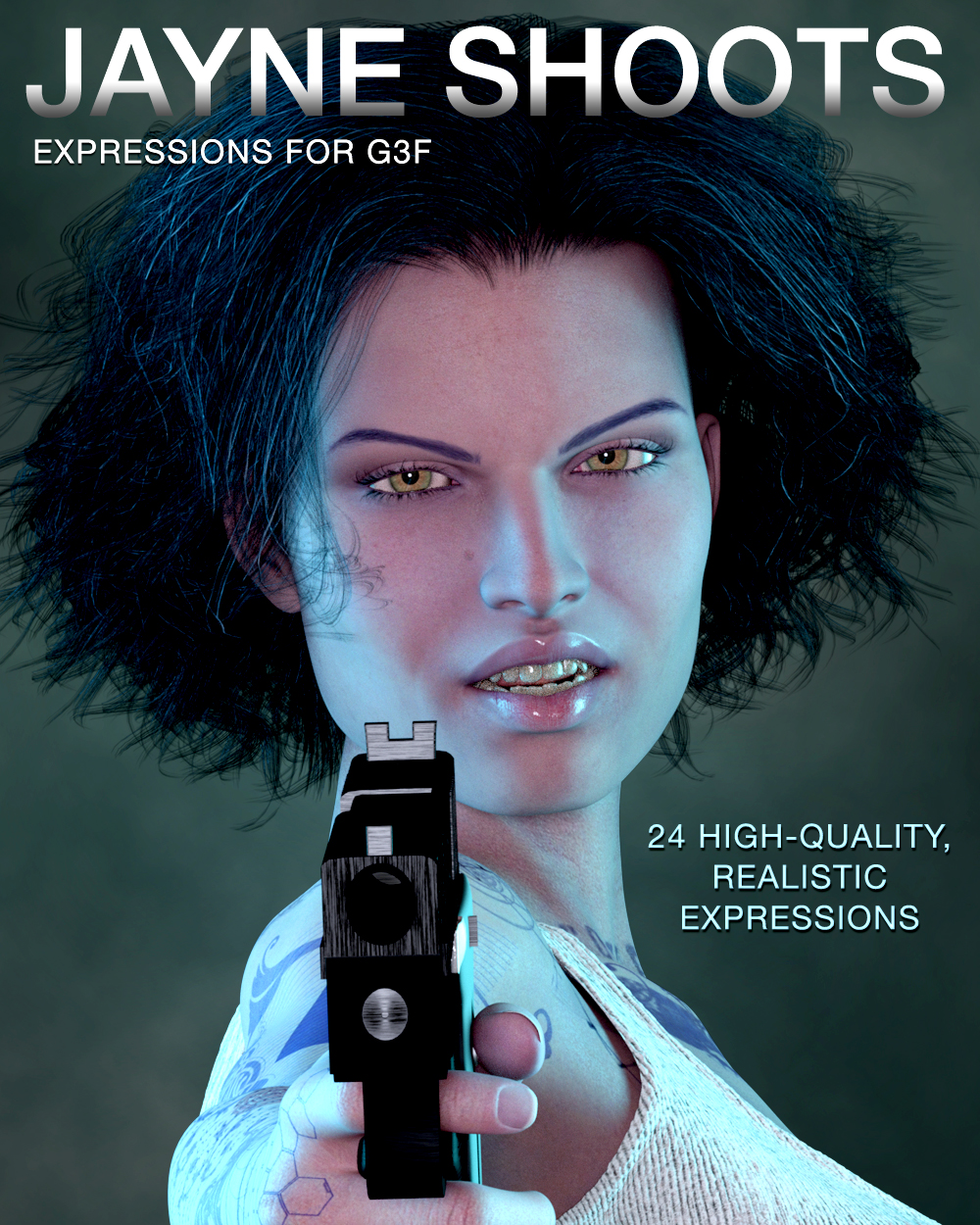 DTG Studios Jayne Shoots Expressions for G3F by N/A