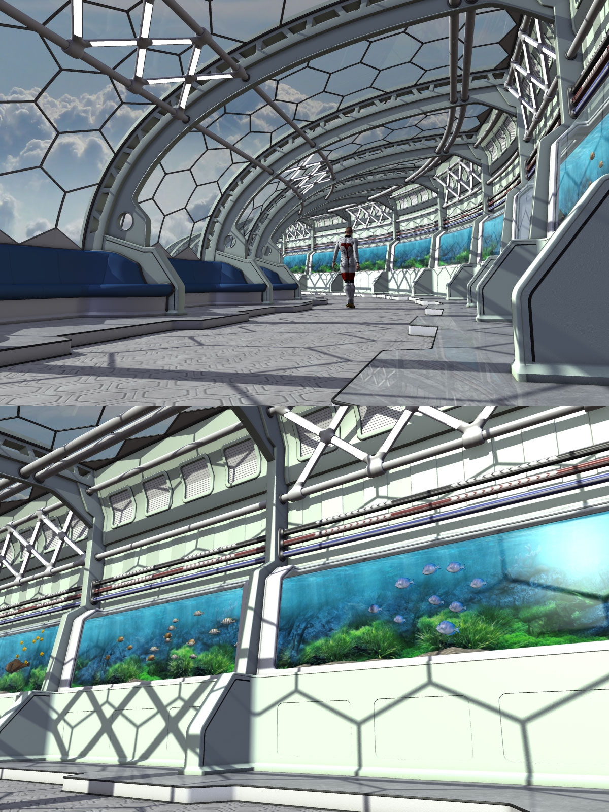 Futuristic Promenade by N/A