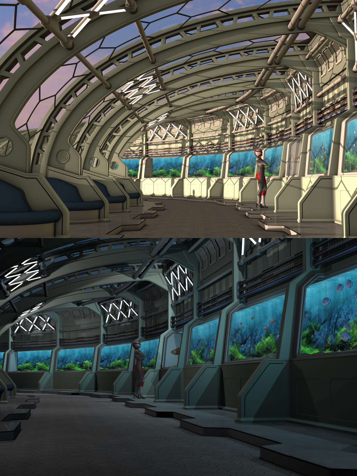 Futuristic Promenade by N/A