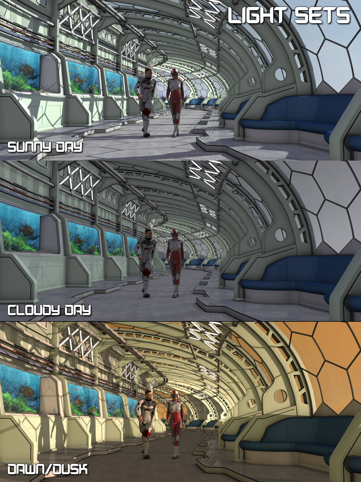 Futuristic Promenade by N/A