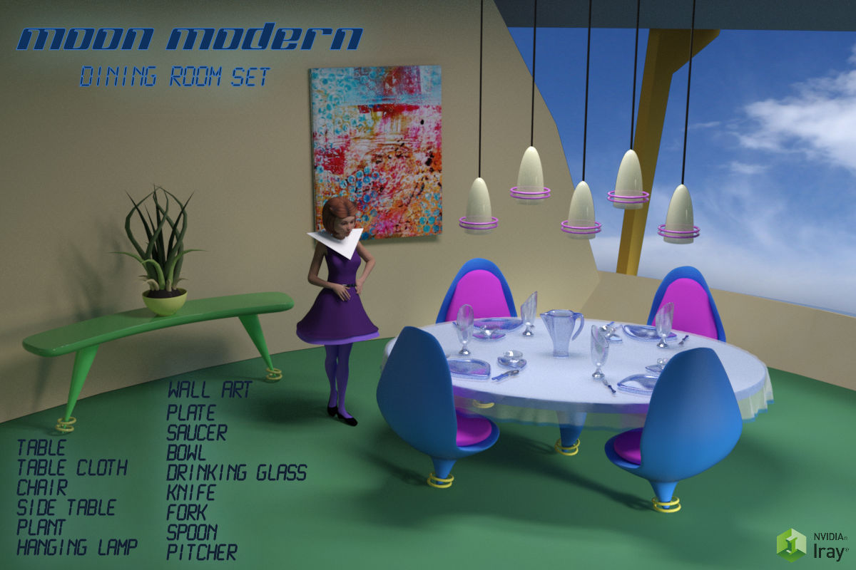 Moon Modern Dining Room Set by N/A