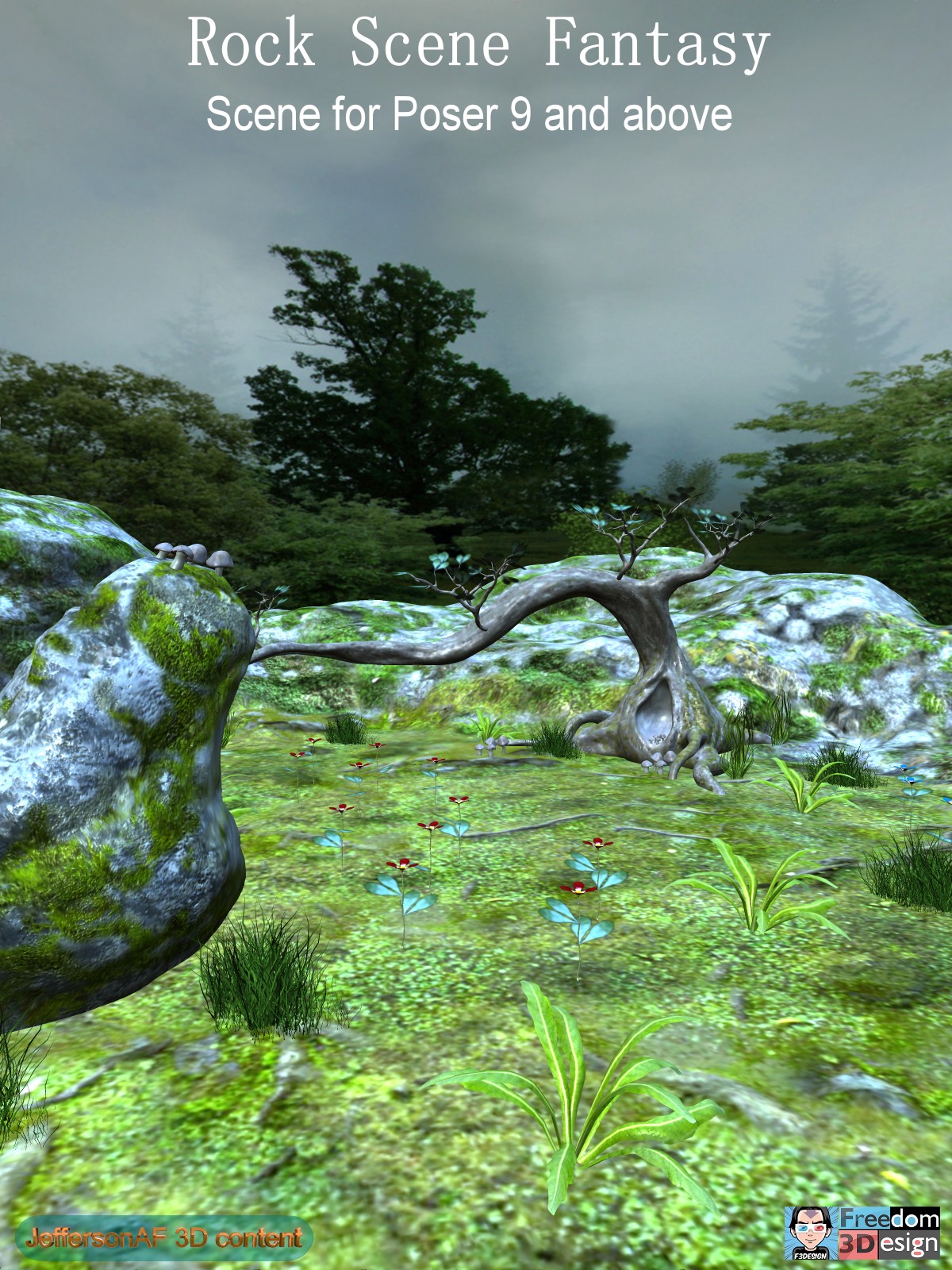 Rock Scene Fantasy Poser by N/A