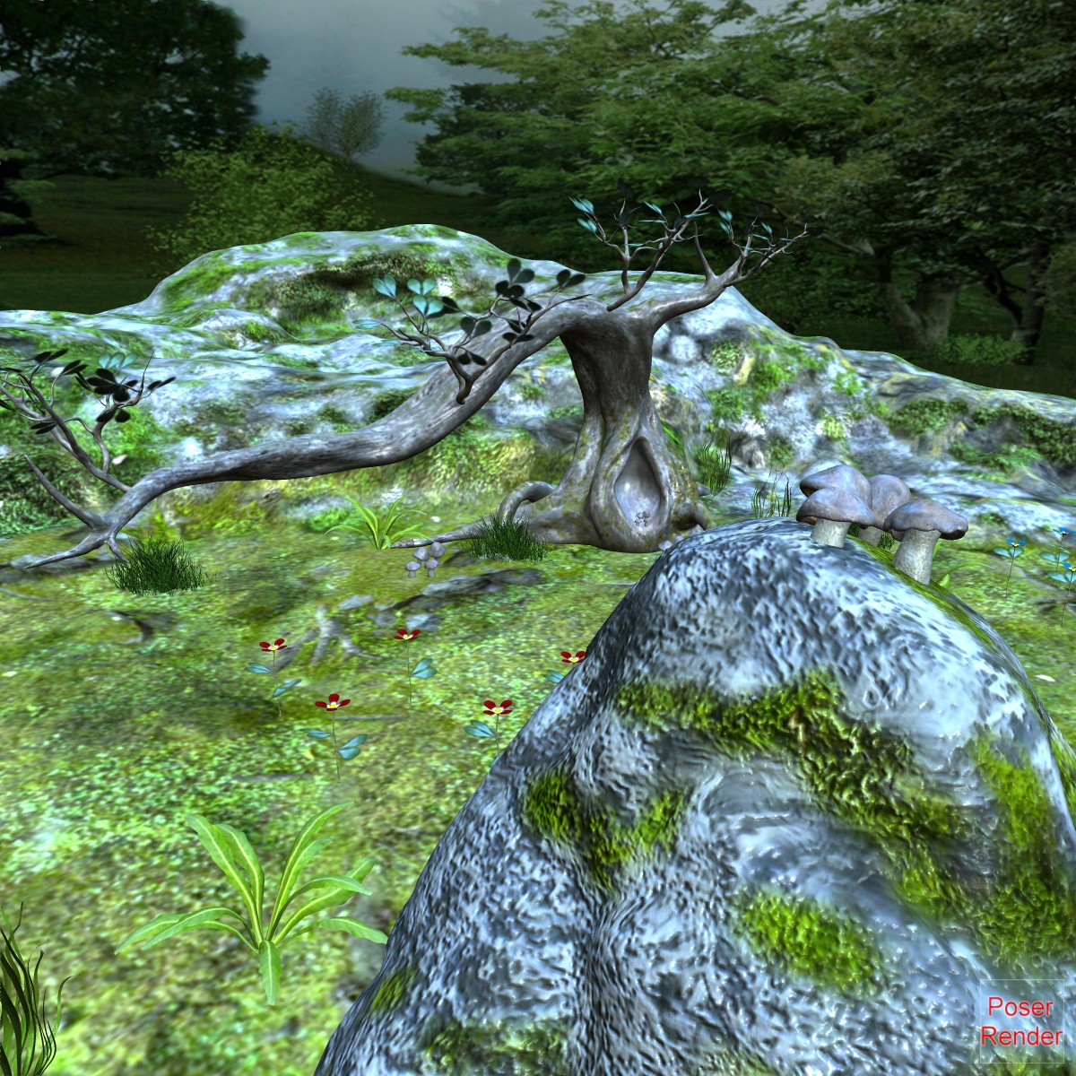 Rock Scene Fantasy Poser by N/A