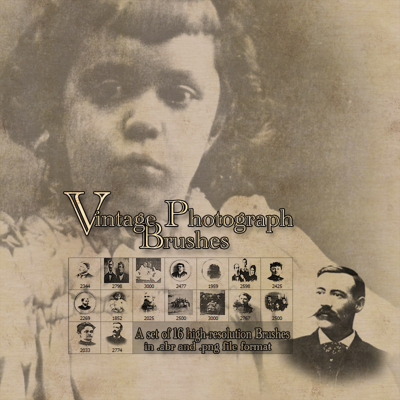 Vintage Photograph Brushes by N/A