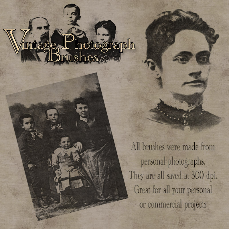 Vintage Photograph Brushes by N/A