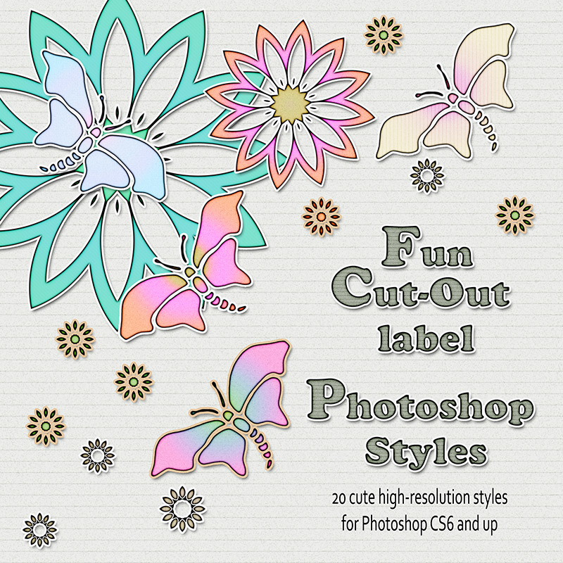 Cut-Out Label Styles by N/A