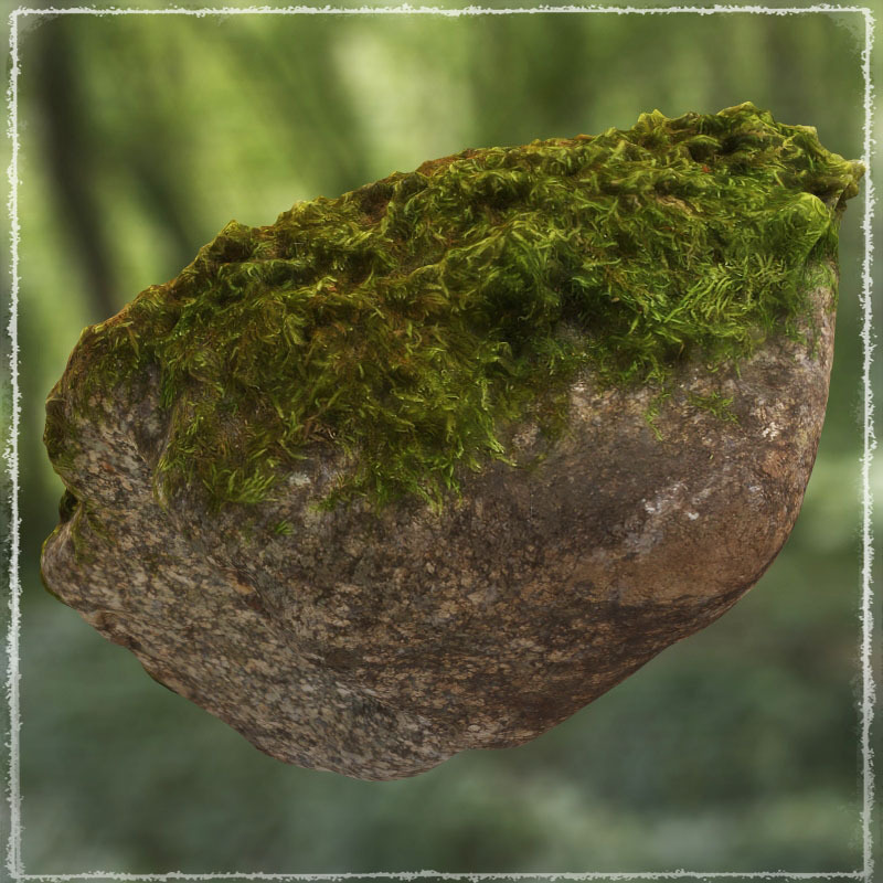 Photo Props: Mossy Rocks by N/A
