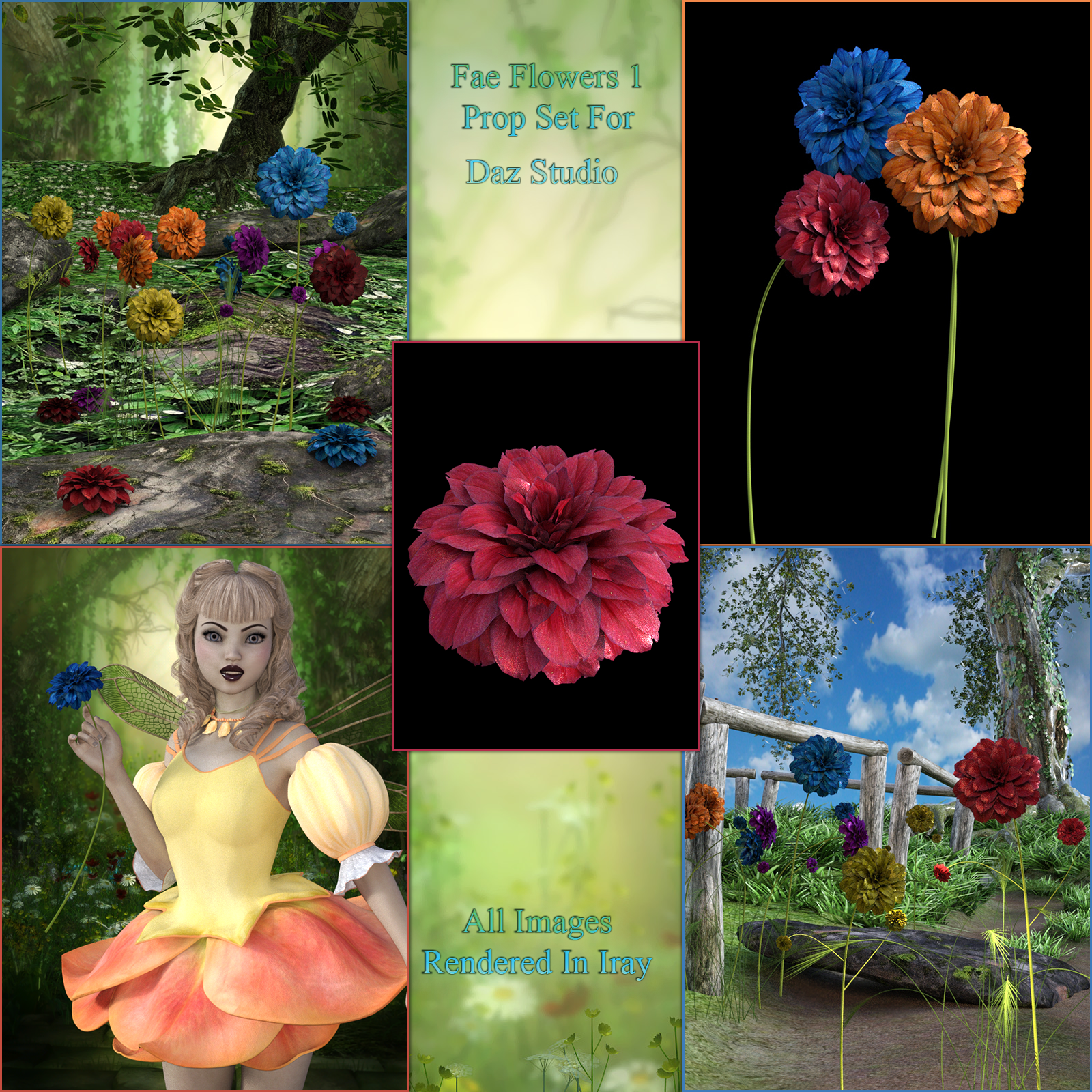 Fae Flowers 1 For Daz Studio by N/A