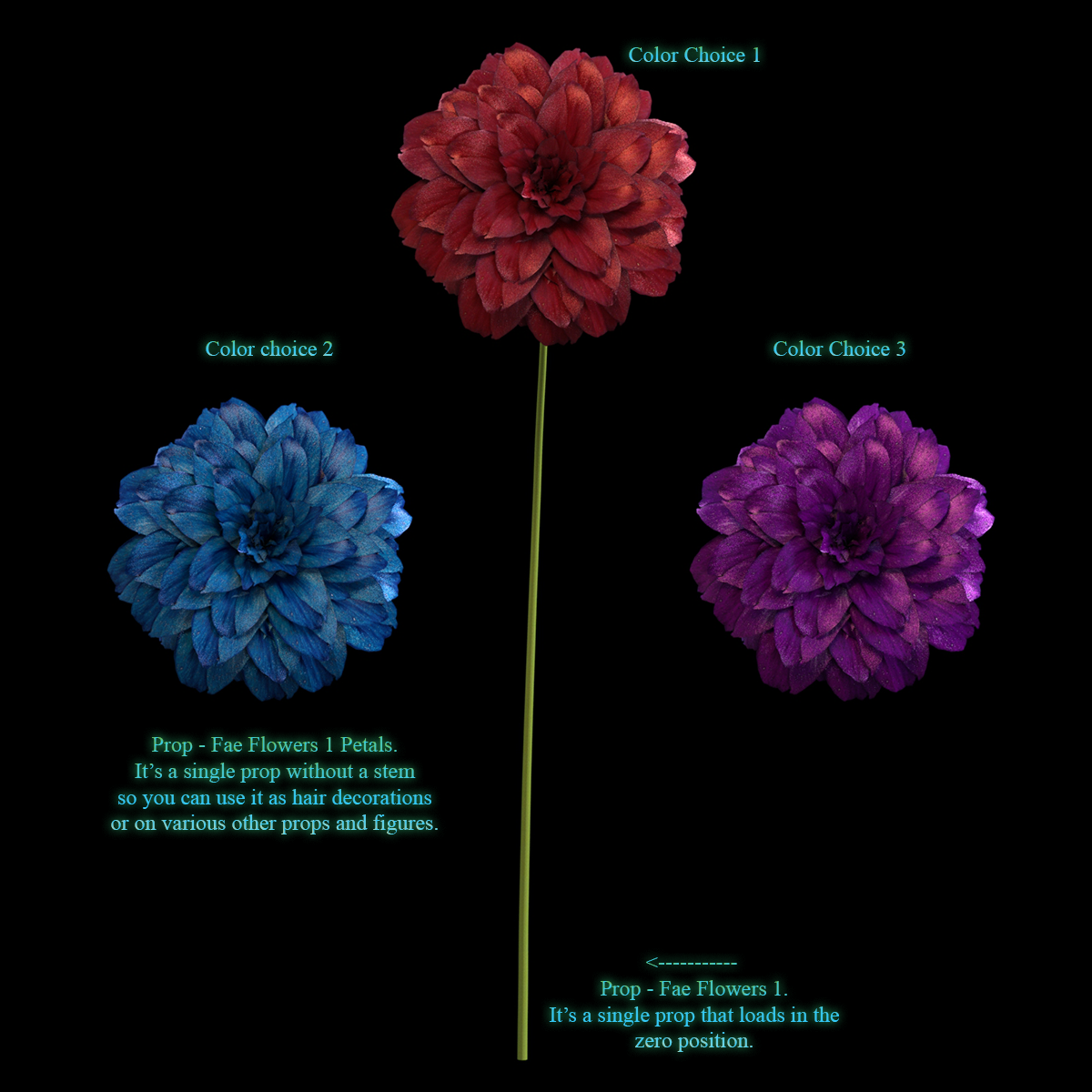 Fae Flowers 1 For Daz Studio by N/A