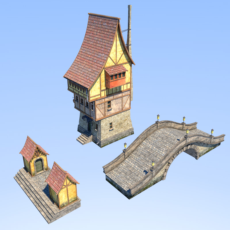 Bridge house set by N/A