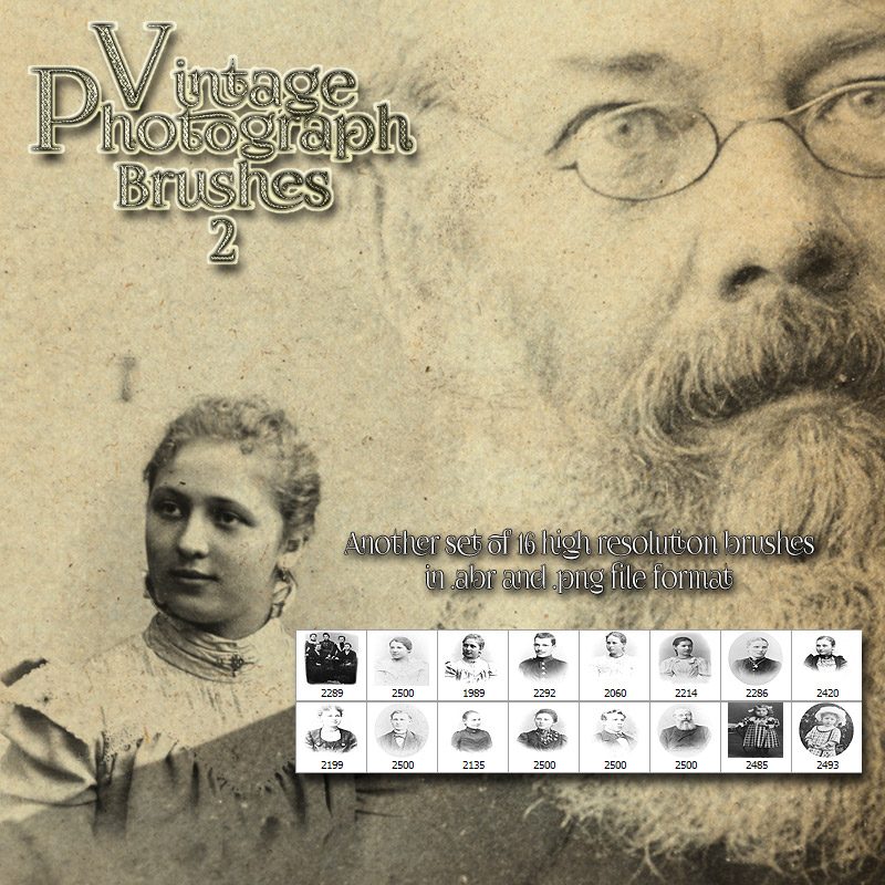 Vintage Photograph Brushes 2 by N/A