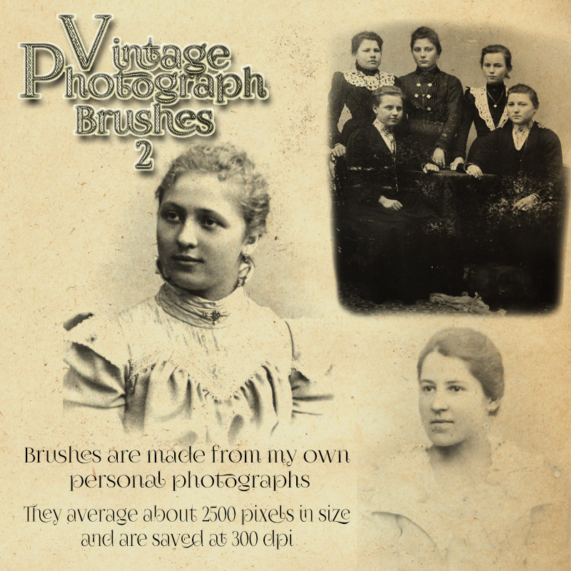 Vintage Photograph Brushes 2 by N/A