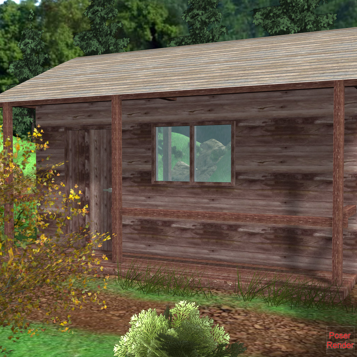 House in the forest Poser by N/A