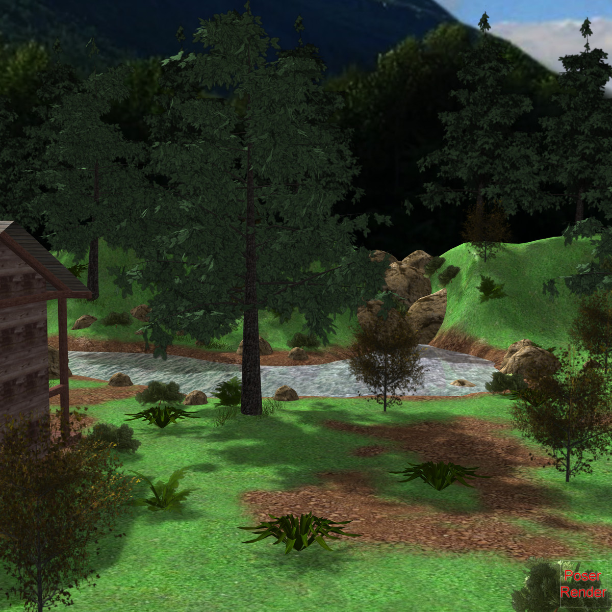 House in the forest Poser by N/A