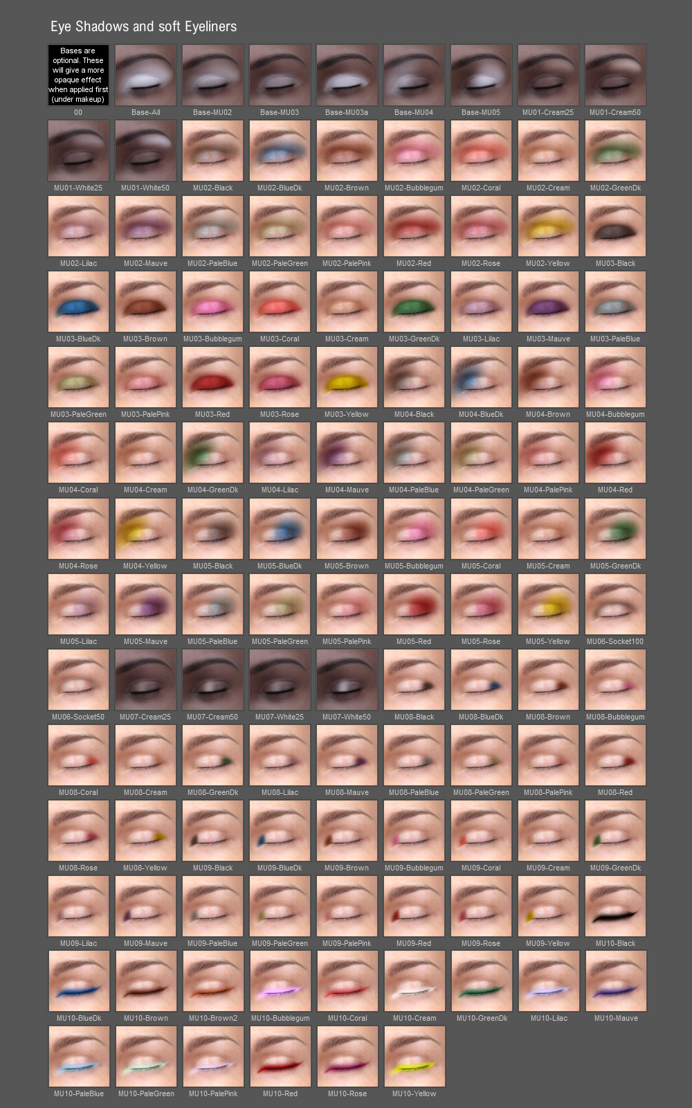 Lully's LIE Makeups for Genesis 3 Female by N/A