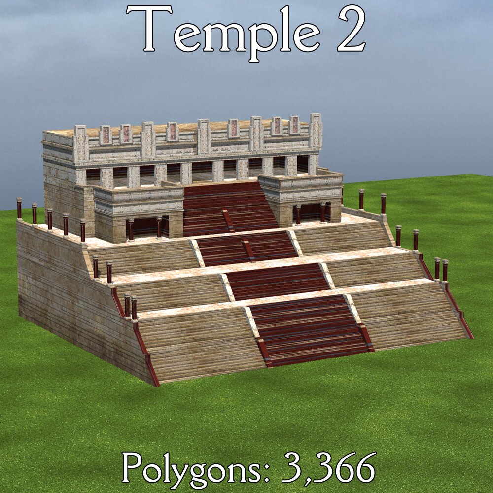 Mayan City: Temples (for Poser) by N/A