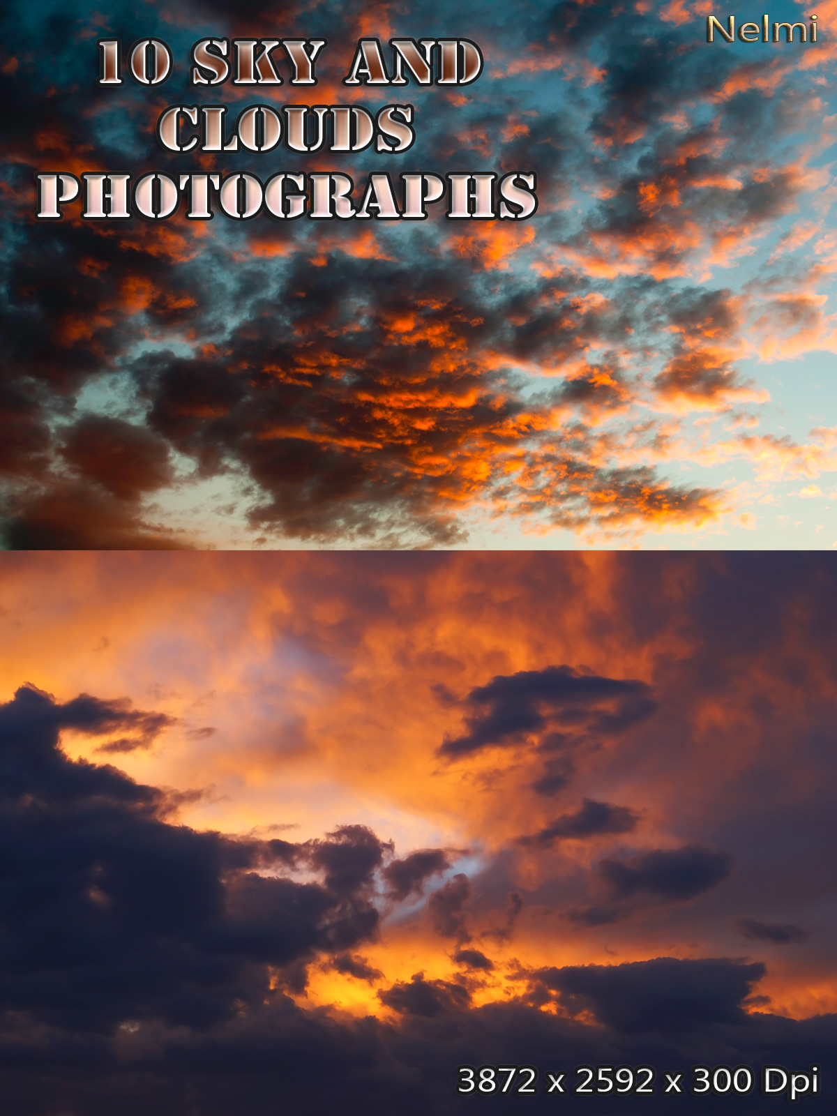 10 Sky and Clouds Photograph Backgrounds by N/A