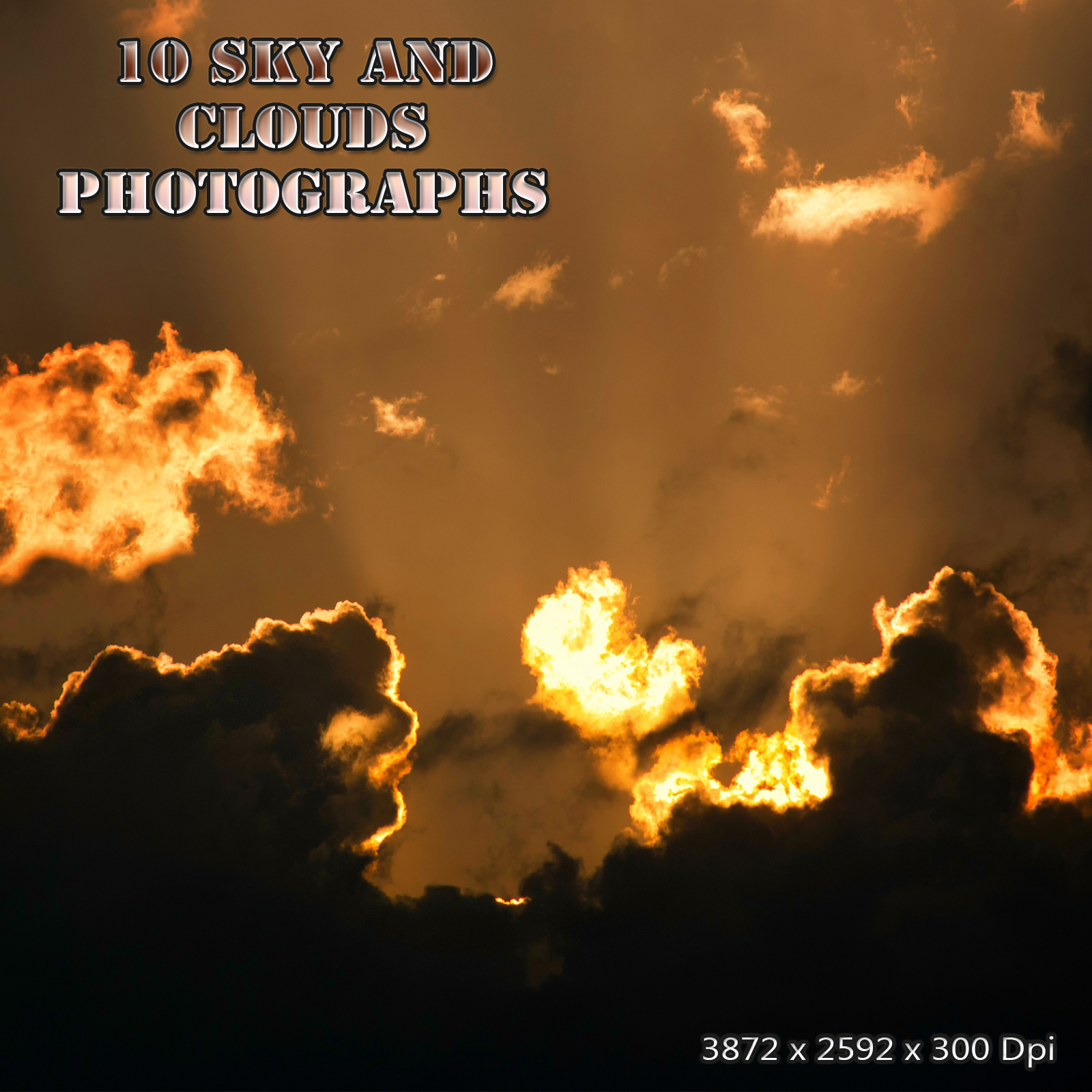 10 Sky and Clouds Photograph Backgrounds by N/A