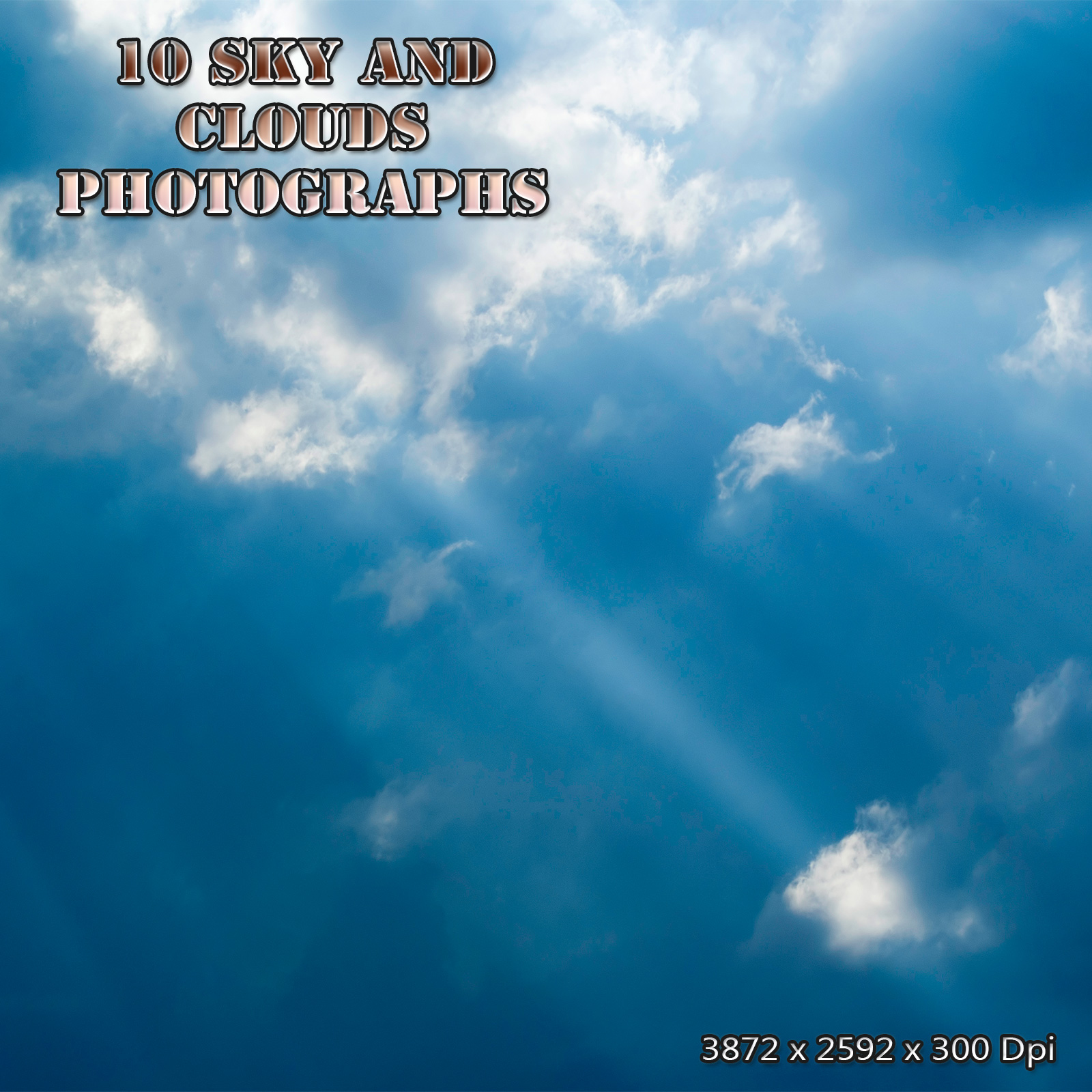 10 Sky and Clouds Photograph Backgrounds by N/A