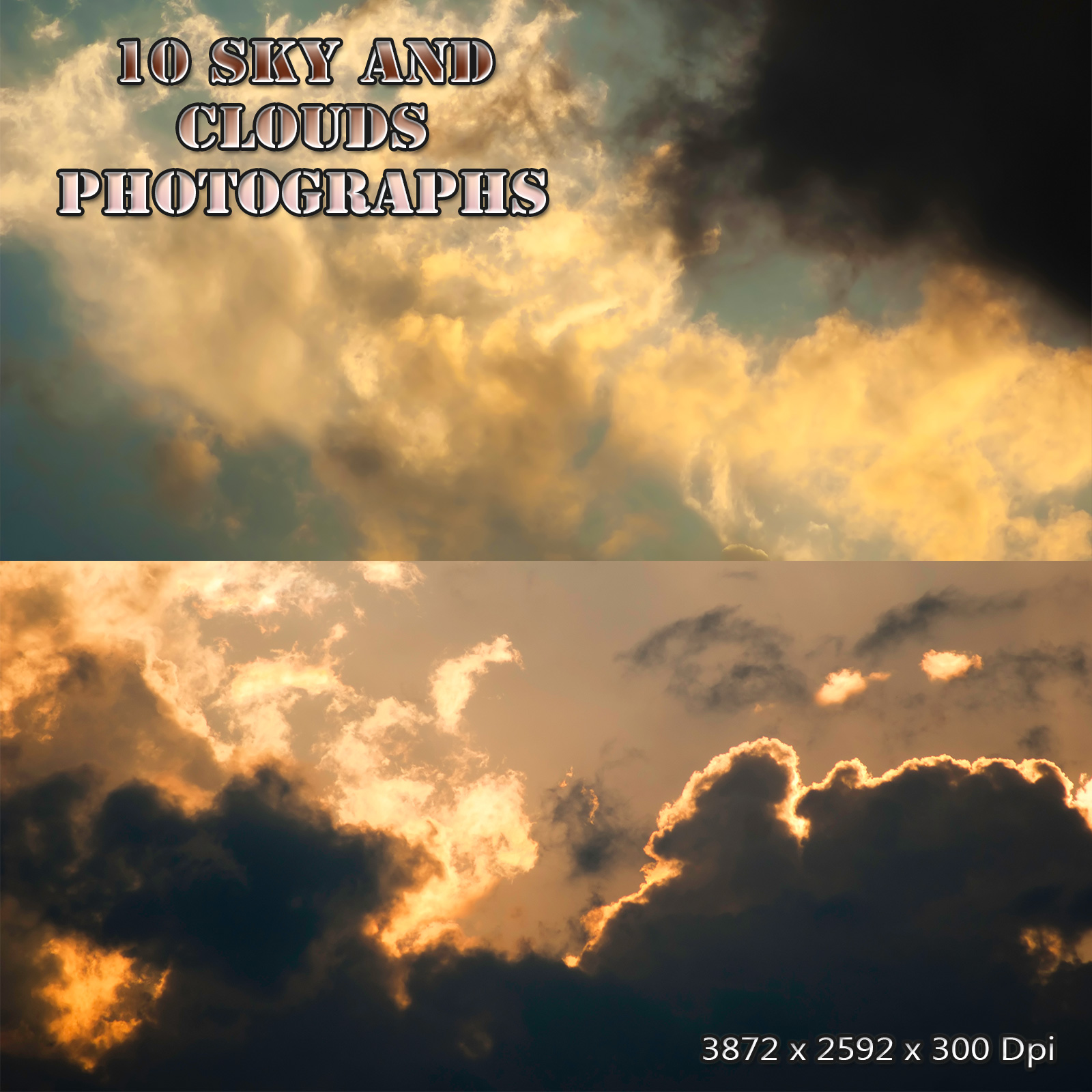 10 Sky and Clouds Photograph Backgrounds by N/A