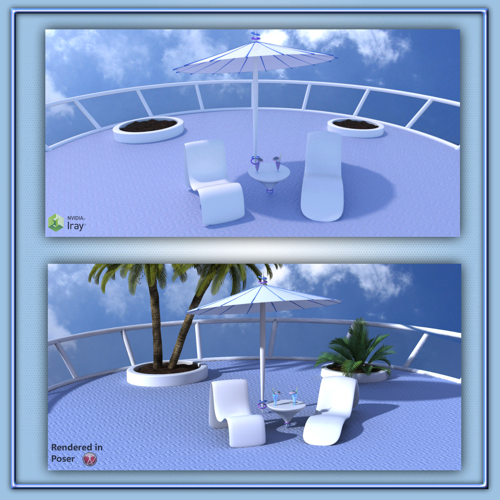 Moon Modern Patio Set by N/A