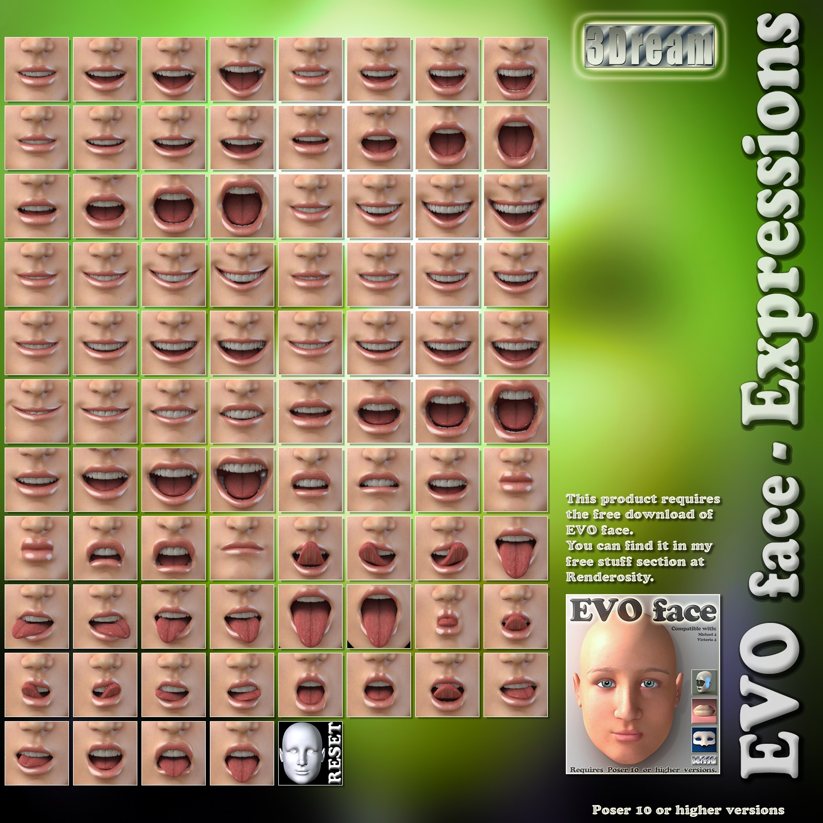 EVO face - Expressions by N/A