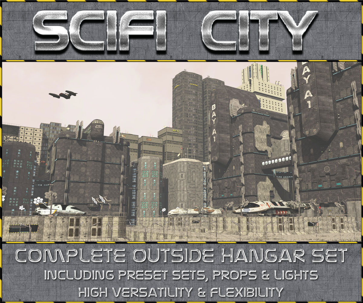 Scifi City Hangar Bay by N/A