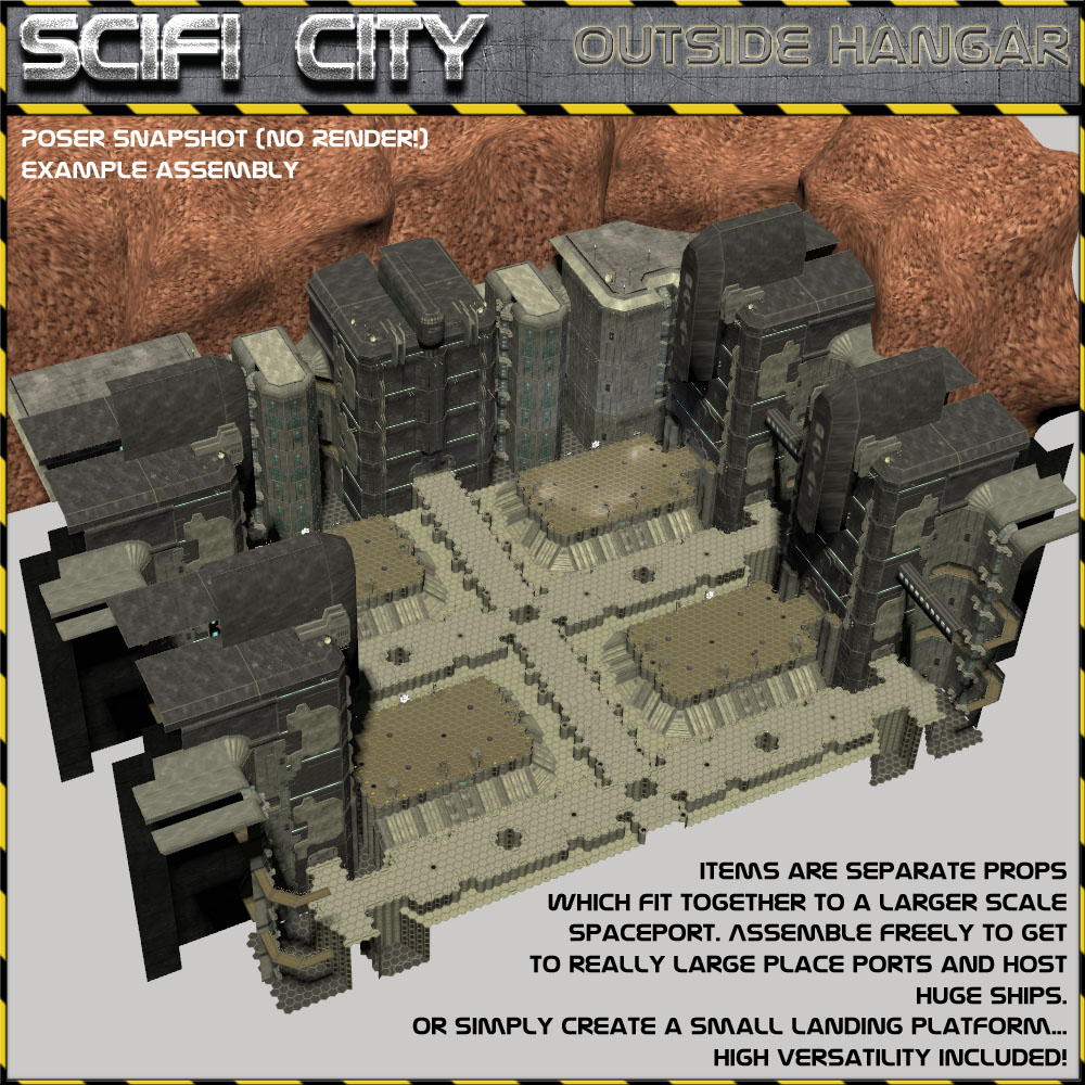 Scifi City Hangar Bay by N/A