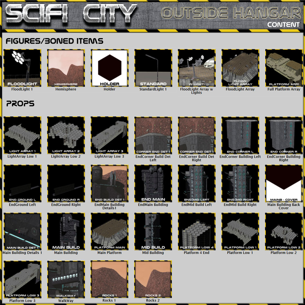Scifi City Hangar Bay by N/A