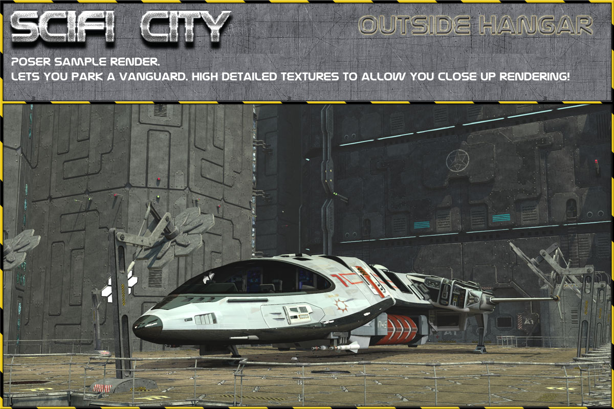 Scifi City Hangar Bay by N/A