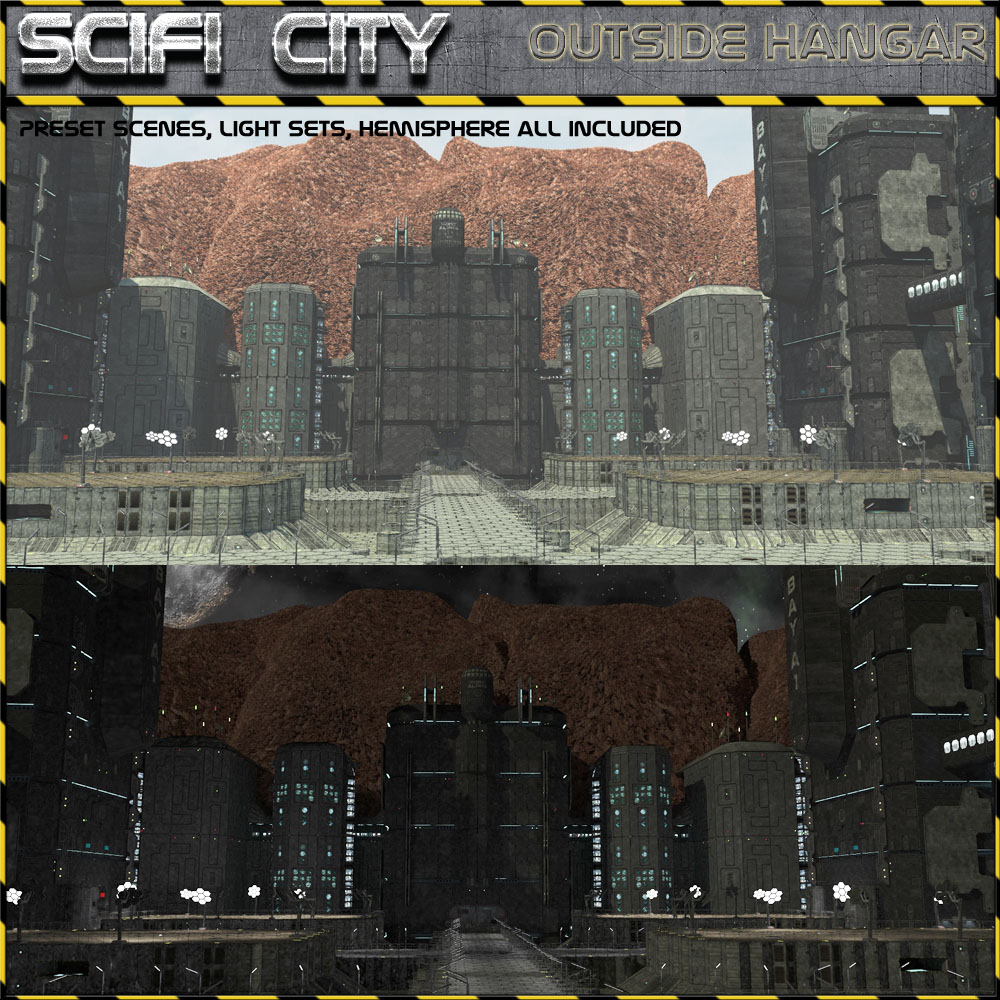 Scifi City Hangar Bay by N/A
