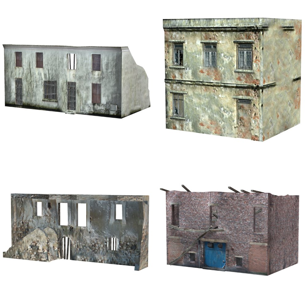 Urban Decay: Buildings Set 3 (for Poser) by N/A