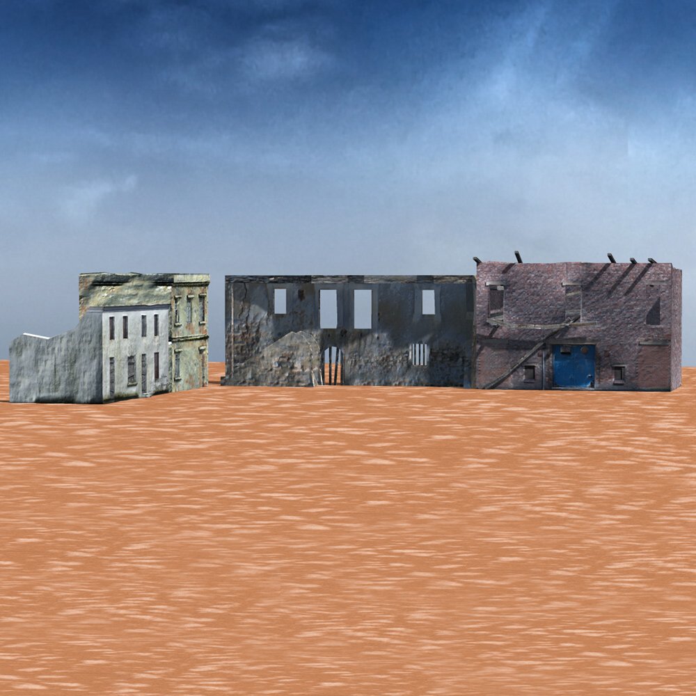 Urban Decay: Buildings Set 3 (for Poser) by N/A