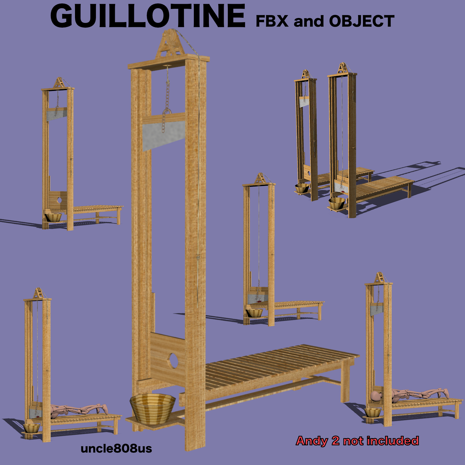 Guillotine FBX and OBJ extended license by N/A