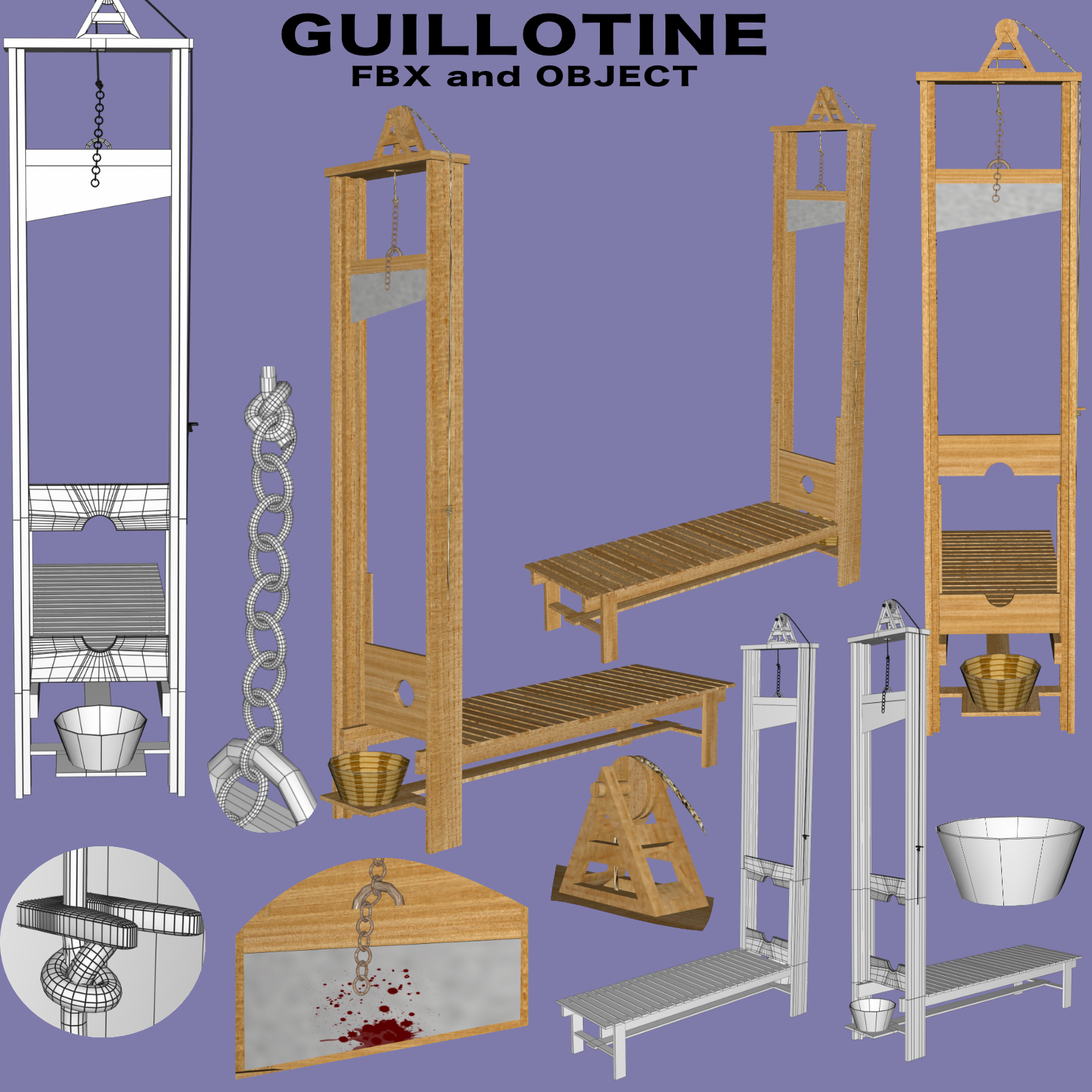 Guillotine FBX and OBJ extended license by N/A